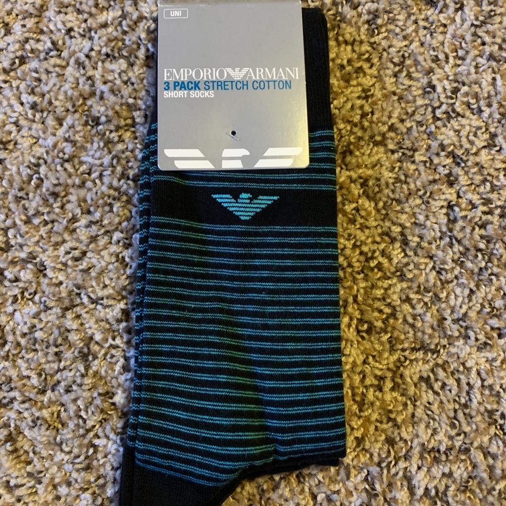 Men’s Emporio Armani 3PK Long Socks